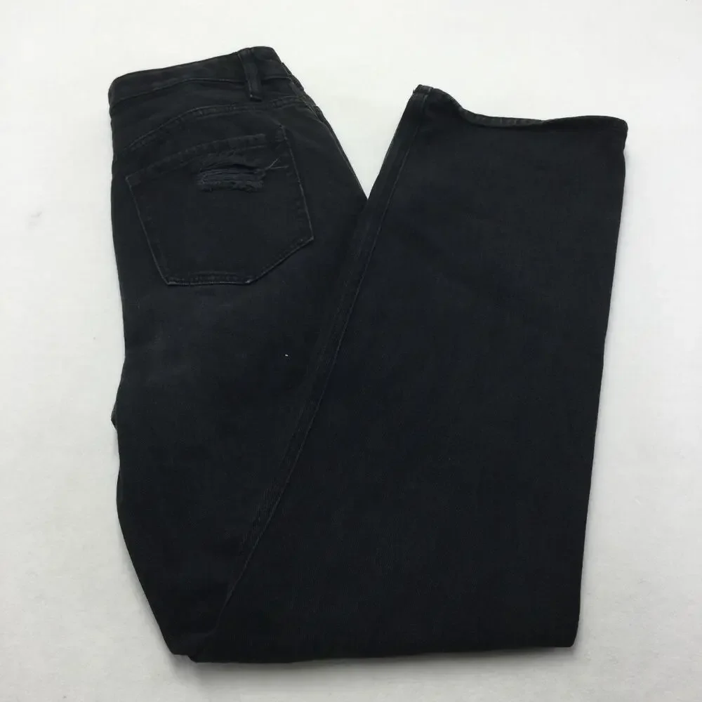 PacSun 90s Boyfriend Jeans Womens 29 Black High Rise Distressed Relaxed Denim